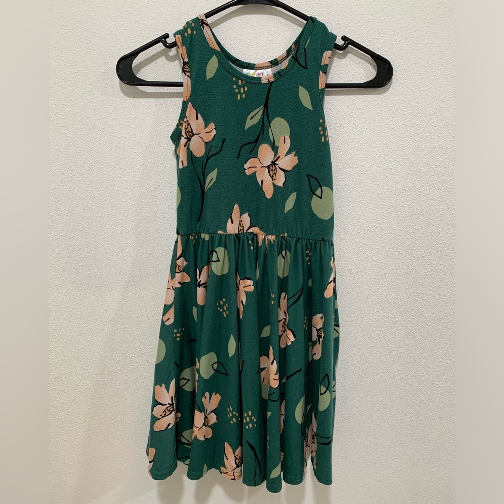 Dot Dot Smile Green Floral Tank Dress
